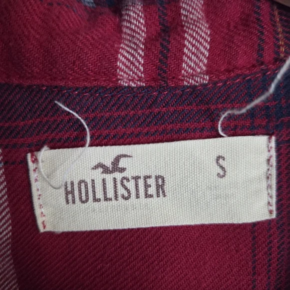 Hollister Red and Blue Plaid Shirt - Picture 5 of 6